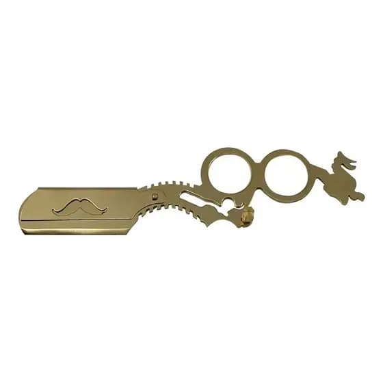 Navalhete De Dedo Dragão Aço Inox Barbear Profissional