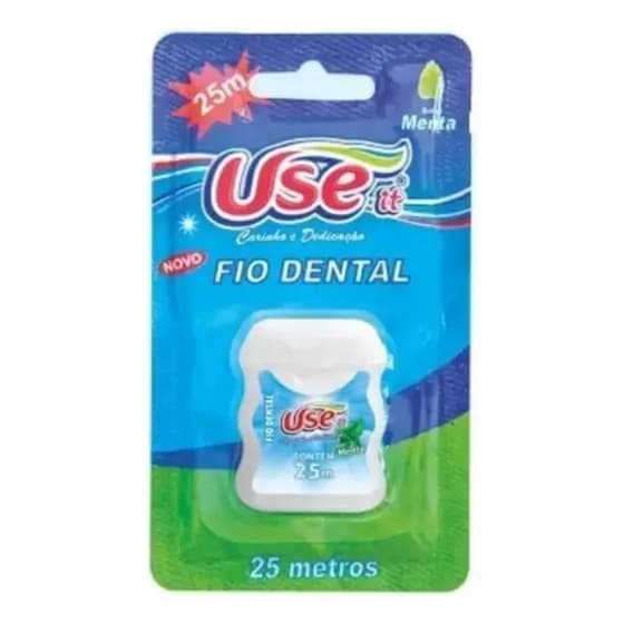 Kit 12 Fio Dental Use It 25m Sabor Menta