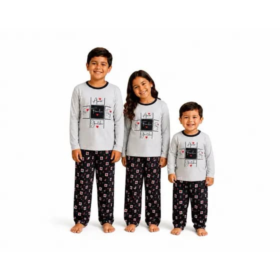 Conjunto Moletom flanelado Infanto juvenil