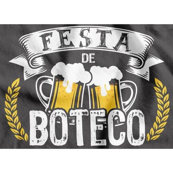 Painel Festa Boteco TNT 1,40x1m 01 UNIDADE Painel Festa de Boteco