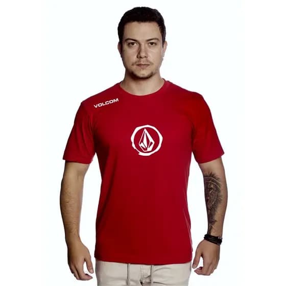 Camiseta Masculina Camisa Modelo Volcom Regular Exclusivo Alta Qualidade Promoção - ByHope