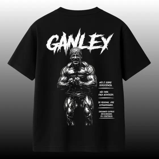 Camiseta Oversized Ganley Freaky Treino Pesado Academia Streetwear Masculino e feminina Camisa 100% Algodão Estampada