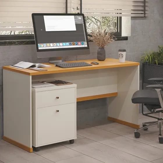 Kit Escritório Office Escrivaninha e Gaveteiro Berlin - Vianossa