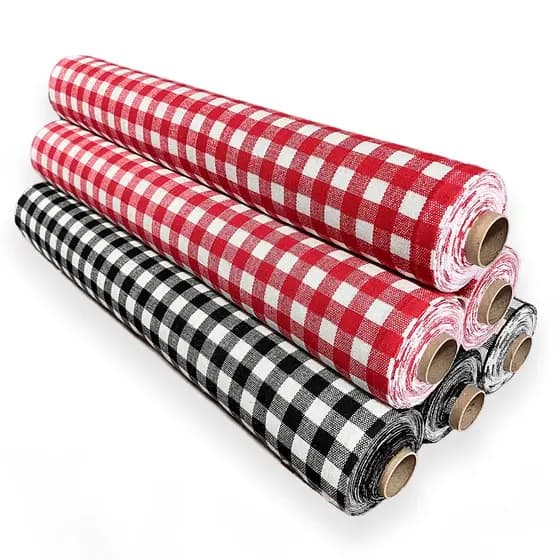 Tecido Pano De Prato Prime Estampado Xadrez - Rolo 5 Metros