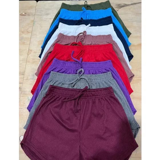 Shorts Shortinho Malha Canelado Promoção