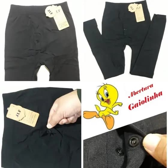 Kit 2 Ceroula Meia Calça Masculino Infantil Juvenil Menino Sem Pé Minhocão Segunda Pele Mijão Forrada Inverno Quentinha