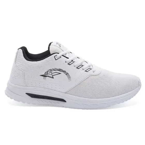 Tenis Esportivo Branco Unissex Caminhada Corrida Conforto RJ30