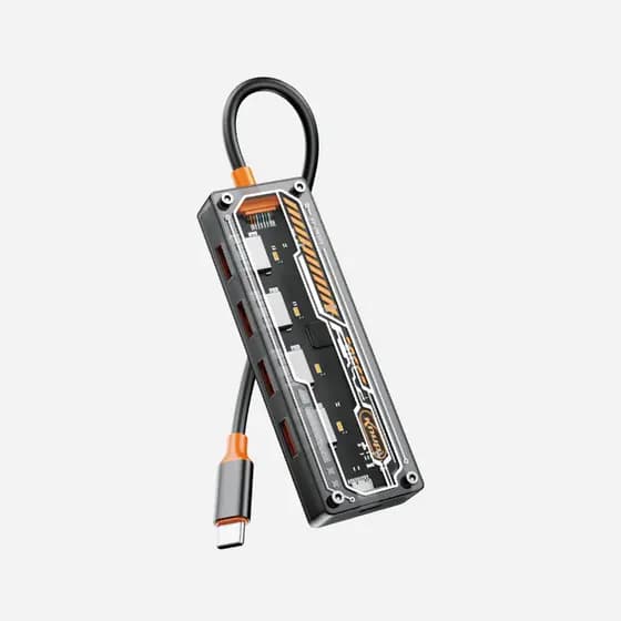 Hub USB 3.0 Tipo C 4 Saídas Alimentação Extra Knup KP-HB505