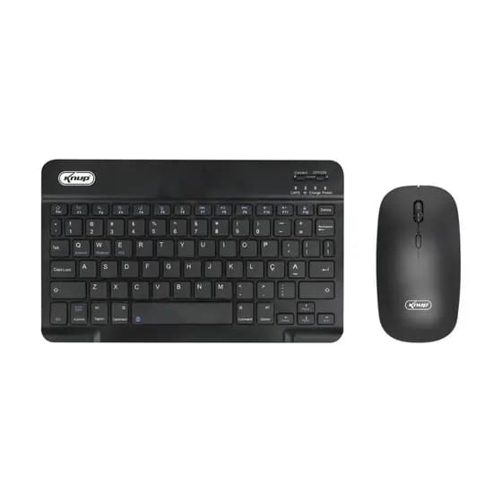Kit Teclado e Mouse sem Fio Bluetooth Recarregável KP-TE127 - Knup