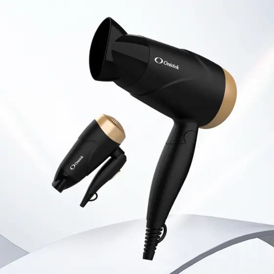 Secador de Cabelo 1600W Dobrável Baixo Ruído 2 Velocidades Compacto ON-CF03