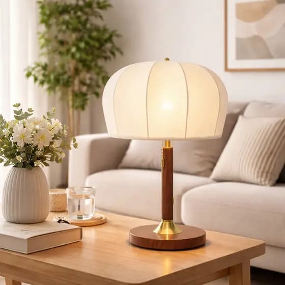 Luminária de Mesa Abajur Decorativo 3 Tons de Luz para Quarto Sala Escritório Bivolt OIH-4721