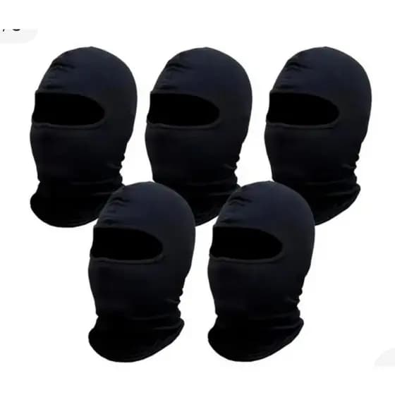 Kit 5 Toucas Ninjas Balaclavas proteção contra frio
