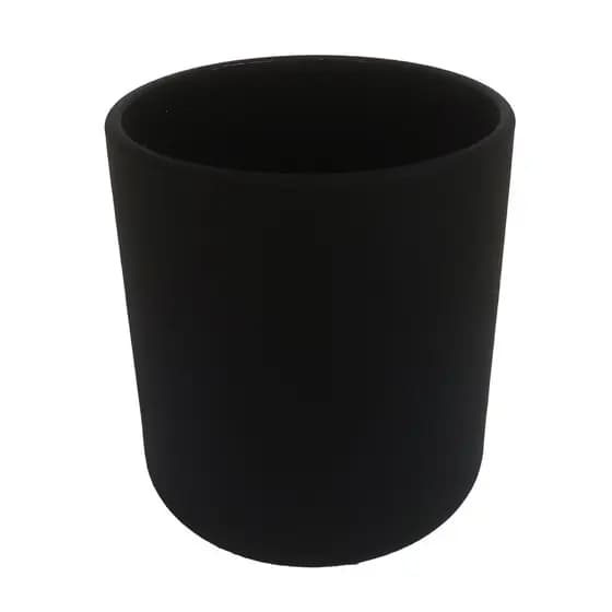 Vaso Preto Fosco 265ml Copo para Vela