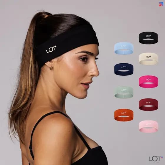 Faixa de Cabelo Headband Elástica Esportiva Academia Poliamida Coleção Duo
