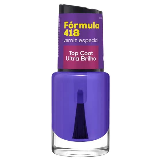 Base Top Coat Verniz e Ultra Brilho Secagem Rápida 10ml Cora