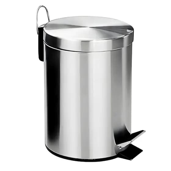 Lixeira Banheiro Inox Cozinha Com Pedal Cesto Removível Qualidade Premium