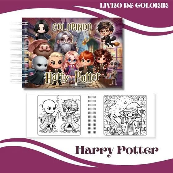 LIVRO COLORIR HARRY POTTER