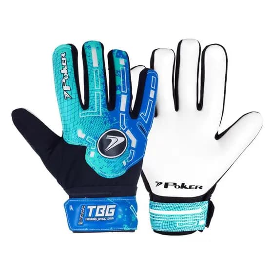 LUVA DE GOLEIRO CAMPO INFANTIL TRAINING POKER BASIC JUNIOR AZUL