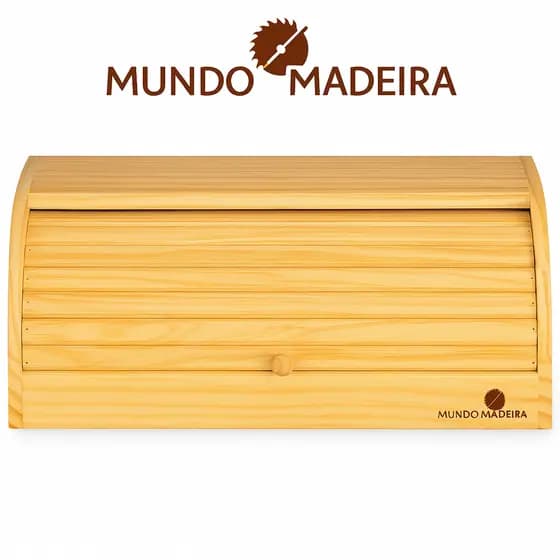 Porta Pão Madeira Pinus - Grande