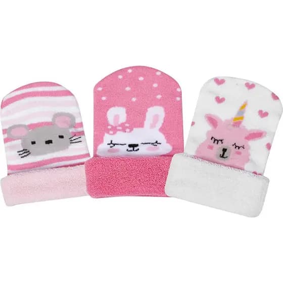 Kit 3 peças Touca Bebê infantil 4 a 12 meses Menina e Menino Fofurinha divertida estampada