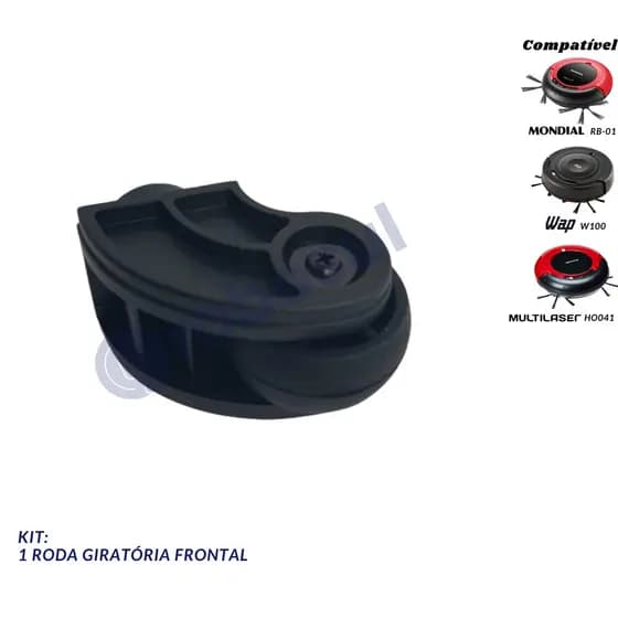 Roda Frontal Robô Aspirador Mondial - Multilaser - Wap - Obabox