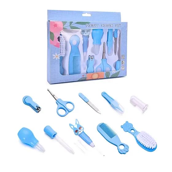 Kit Bebê com 10pçs Higiene Cuidado Infantil Essencial Bpa Free XLS BABY-10