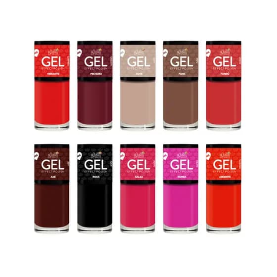 Esmalte Efeito Gel Seca Sem Cabine - Alta Durabilidade 9ml