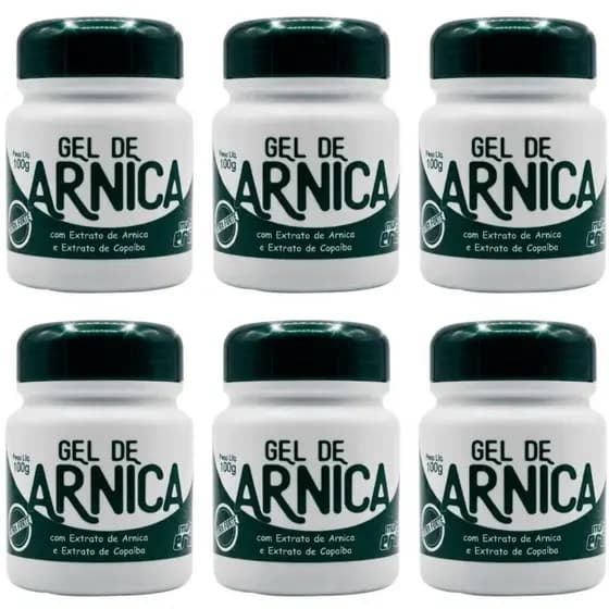 GEL DE ARNICA OLEO DE COPAIBA MULTI ERVAS 100gr DEMAZON KIT 6 UND
