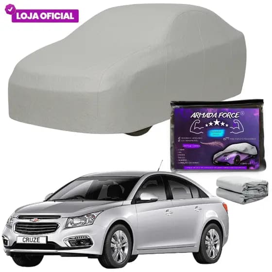 Capa Cobrir Cruze Sedan ARMADA FORCE Forrada Impermeável 100% Protege Sol Chuva Poeira Anti-UV