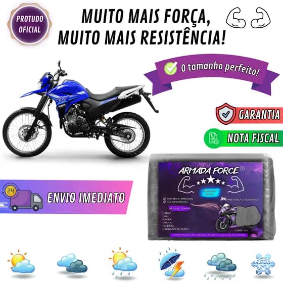 Capa Pra YAMAHA LANDER 250 Sem Forro 100% Impermeável Armada Force Protege Sol Chuva Poeira Anti-UV