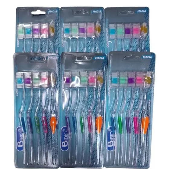 kit 30und Escova de Dente Cerdas Macia BcomBio