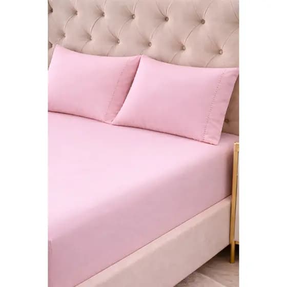 jogo de cama casal QUEEN 1,98m x 1,58m x 40cm altura kit lençol com elástico e fronhas