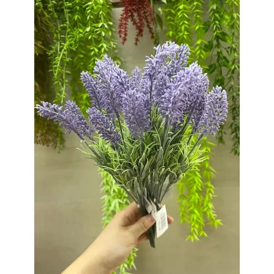 Flores artificiais de lavanda, flores artificiais,decoração de plantas em vasos de mesa