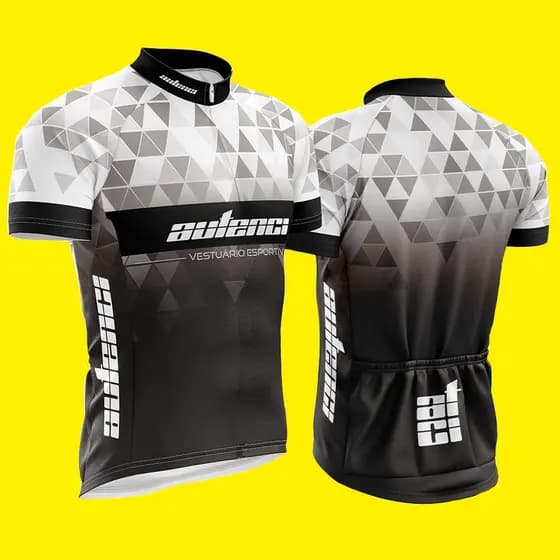 Camisa De Ciclismo Masculino Camiseta Ciclismo Proteção Uv50 e Zíper Inteligente