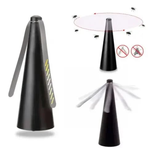 3x Ventilador Espanta Mosca Mosquito Repelente Armadilha Cozinha Comida Mosquito Mosca recarregavel
