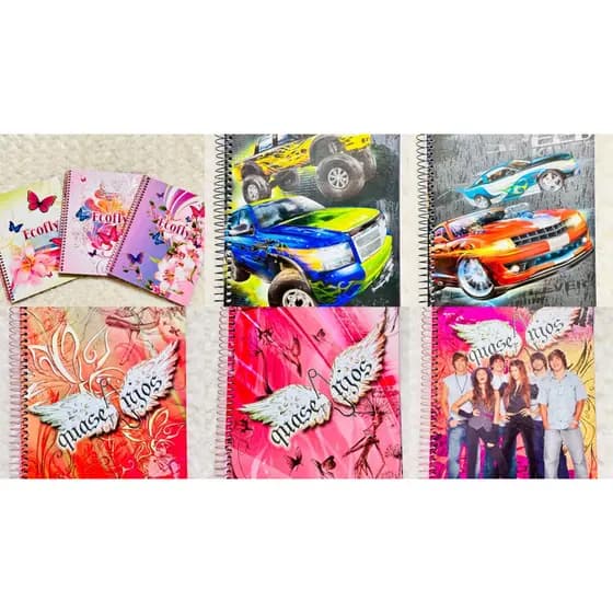 Caderno universitário capa dura 20cm x 27,5cm 96 folhas