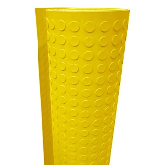 Piso Moeda Amarelo De Borracha 2m X 80cm X 3mm