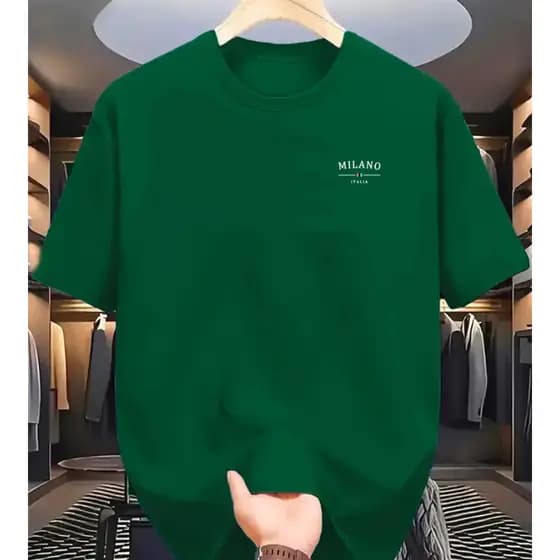Camiseta camisa 100% algodão manga curta ESTAMPA MILANO