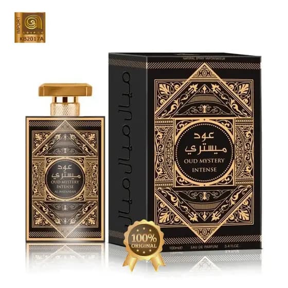 Perfume Importado Al Wataniah Oud Mystery Intense Edp 100ml Masculino 100% Original Com Selo Adipec