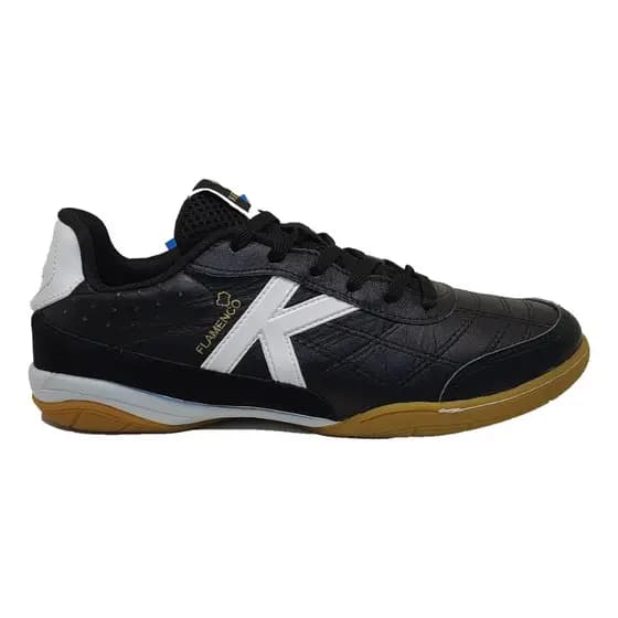 Chuteira Futsal Kelme Flamenco couro Amortecedor Reforçada Costurada