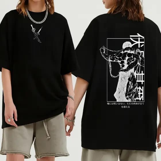 Camiseta Oversized Toji – Jujutsu Kaisen