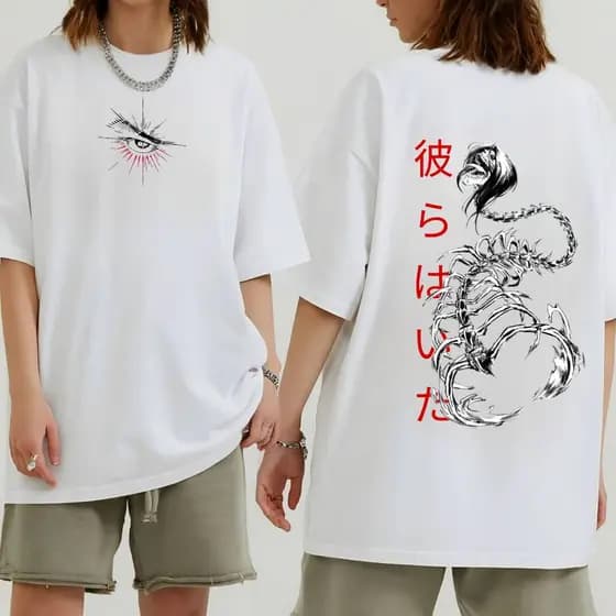 Camiseta Oversized Eren Yeager Attack on Titan – Estampa Japonesa Unissex Anime