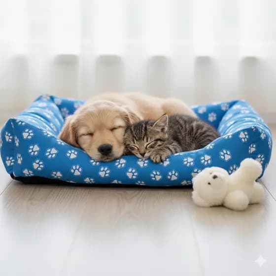 Cama Colchonete Com Zíper para Cachorro ou Gato Tamanho P Caminha Pet Muito Confortável