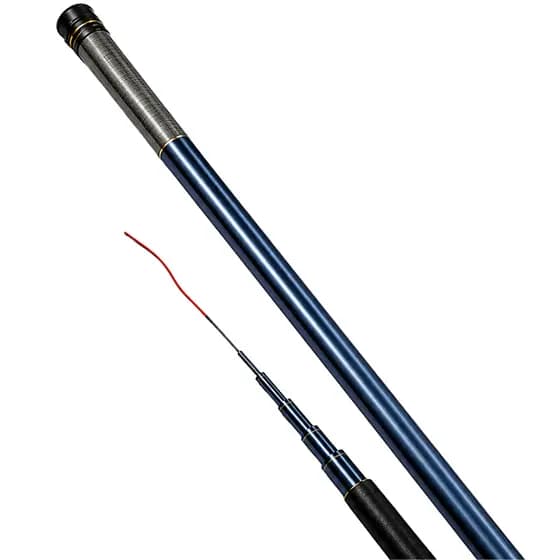 Vara de Pesca Telescópica 4m Fibra de Vidro resistente leve compacta Rio Lago retrátil Tilápia Tucunaré Piau pesqueiro