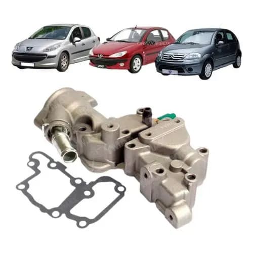 Carcaça Valvula Termostatica C3 Peugeot 206 207 1.4 Alumínio