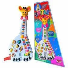 Brinquedo Guitarra Girafa Sons De Animais Educativo Máquina De Aprender Infantil