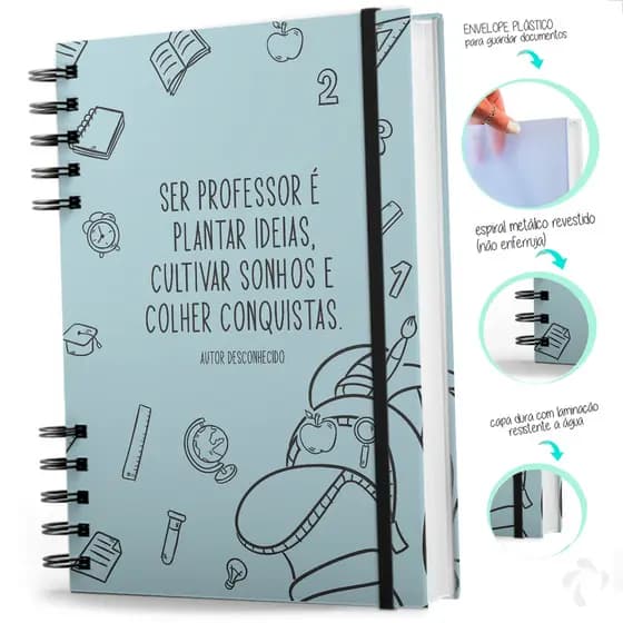 Agenda Planner Do Professor Planejamento Capa Dura Conquista