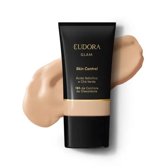 Base Líquida Eudora Glam Skin Control 30ml
