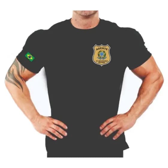 CAMISETA AGENTE DE SEGURANÇA PRIVADA PARTICULAR UNIFORME TRABALHO Hype