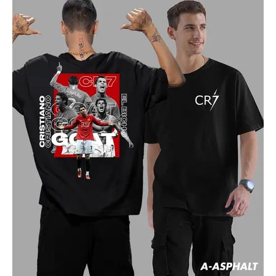 CAMISETA CRISTIANO RONALDO CAMISETA CR7 ROBOZÃO 100% ALGODÃO